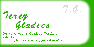 terez gladics business card